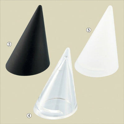 店舗用品演出用品リング立て黒切込付き【10個】の商品画像