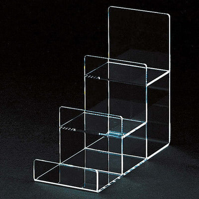 店舗用品演出用品透明アクリル3段バッグ立て小の商品画像