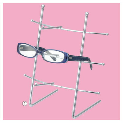 店舗用品演出用品卓上メガネ掛け3段の商品画像