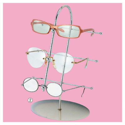 店舗用品演出用品卓上メガネ掛け3段の商品画像