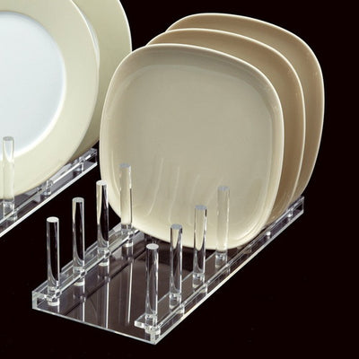 店舗用品演出用品アクリル皿立て6列用【3個】の商品画像