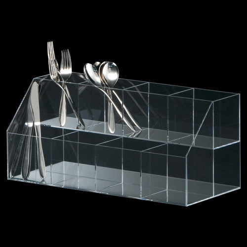 店舗用品演出用品透明アクリル小物ボックス(長物用)W30cm3列3段の商品画像