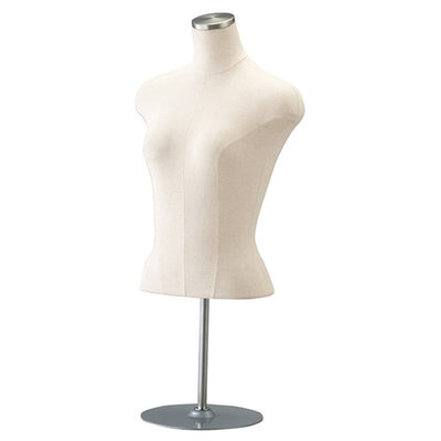 店舗用品ディスプレイ用品婦人ヤング芯地張卓上トルソー芯地張の商品画像