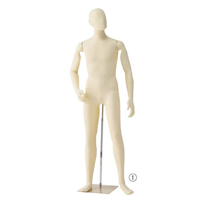 店舗用品ディスプレイ用品紳士フレキシブルマネキングレーの商品画像