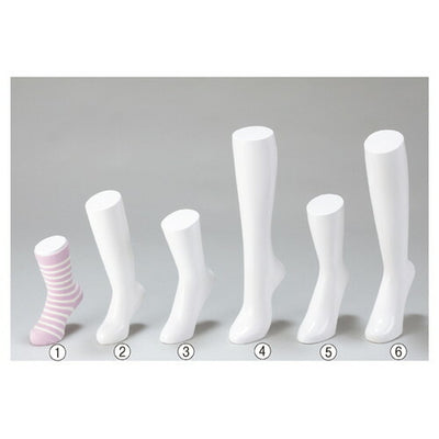 店舗用品ディスプレイ用品ソックス用ディスプレイ白婦人ハイソックス用の商品画像
