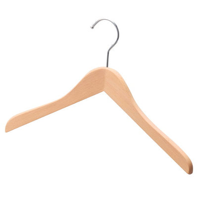 店舗用品ディスプレイ用品木製ハンガー木地仕上げ屈折型W38cmの商品画像