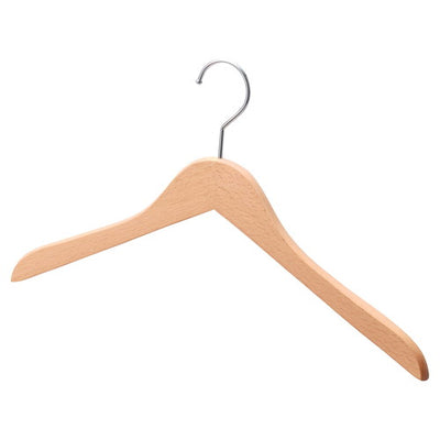 店舗用品ディスプレイ用品木製ハンガー木地仕上げ平型W38cmの商品画像