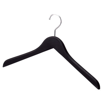 店舗用品ディスプレイ用品木製ハンガーブラック屈折型屈折型W42cm【10本】の商品画像