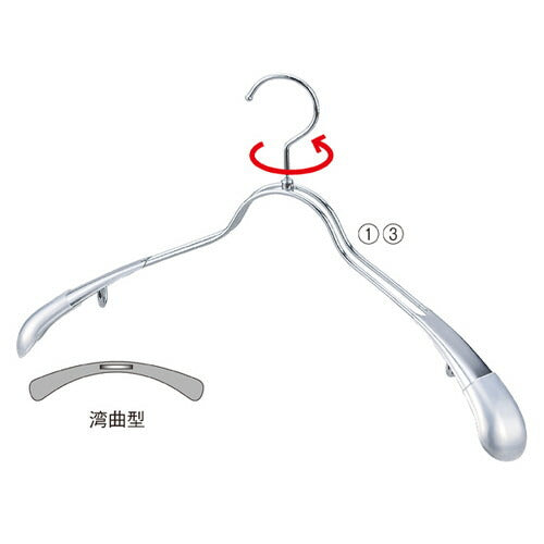 店舗用品ディスプレイ用品スチール製ハンガー(丸型)W38cmアンティークゴールドの商品画像