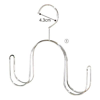 店舗用品ディスプレイ用品スカーフ・ストール用ハンガークロームの商品画像