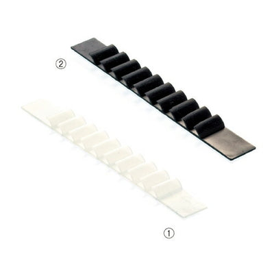 店舗用品ディスプレイ用品ハンガー用スベリ止めシール黒【140片】の商品画像