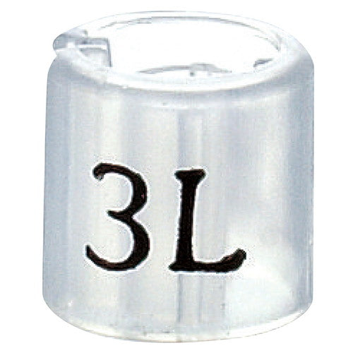 店舗用品ディスプレイ用品サイズチップスリムタイプスケルトン3Lの商品画像