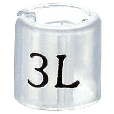 店舗用品ディスプレイ用品サイズチップスリムタイプスケルトン3Lの商品画像