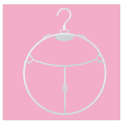 店舗用品ディスプレイ用品婦人水着用ハンガー円形タイプ半透明の商品画像