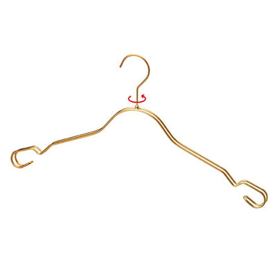 店舗用品ディスプレイ用品キャミソール・インナー用ハンガーゴールドの商品画像