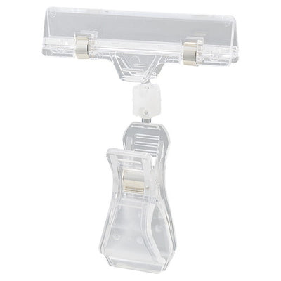 店舗用品サイン・掲示用品カードクリップクリアH21cmの商品画像