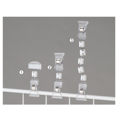 店舗用品サイン・掲示用品クリップポップスタンドクリアH9.4cmの商品画像