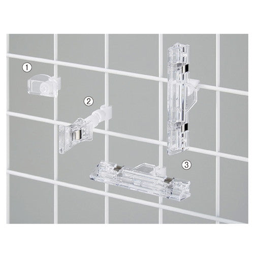 店舗用品店舗什器ネット用ポップ立てワイドクリップタイプの商品画像