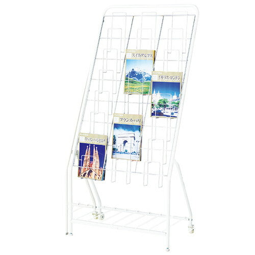 店舗用品サイン・掲示用品カタログスタンドA47段キャスター付き3列の商品画像