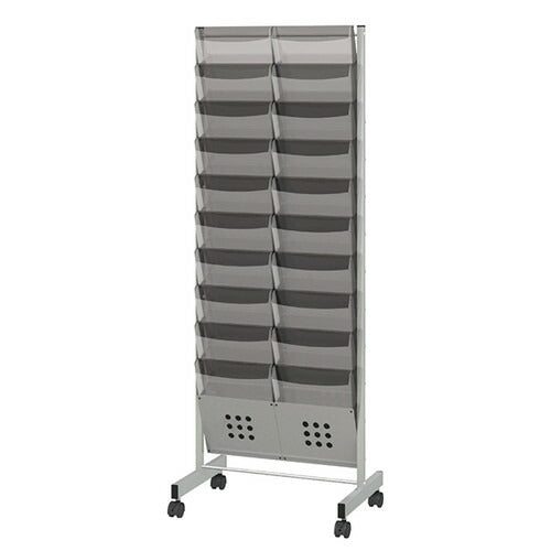 店舗用品サイン・掲示用品カタログスタンドA410段キャスター付き2列の商品画像