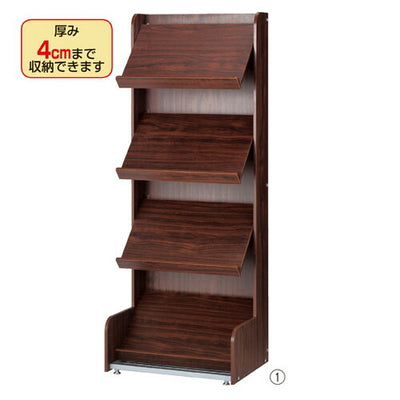 店舗用品サイン・掲示用品システムカタログスタンドベーシックA44段本体の商品画像
