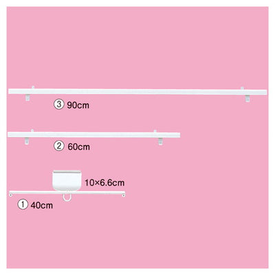 店舗用品販促用品天井ポスター吊り下げ用器具イージーポッパーバーハンガーW90cmの商品画像