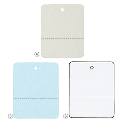 店舗用品販促用品カラーさげ札(糸無し)グレー【500枚】の商品画像