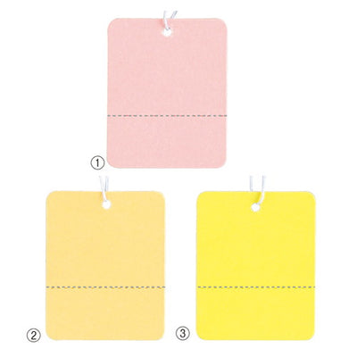 店舗用品販促用品カラーさげ札(糸付き)ベージュの商品画像