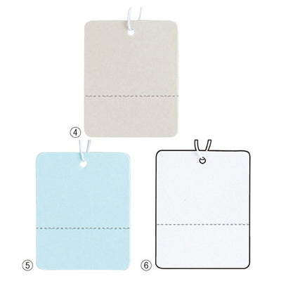 店舗用品販促用品カラーさげ札(糸付き)グレーの商品画像