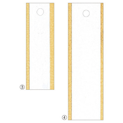 店舗用品販促用品小物用さげ札(色糸付き)1.5×5cmの商品画像