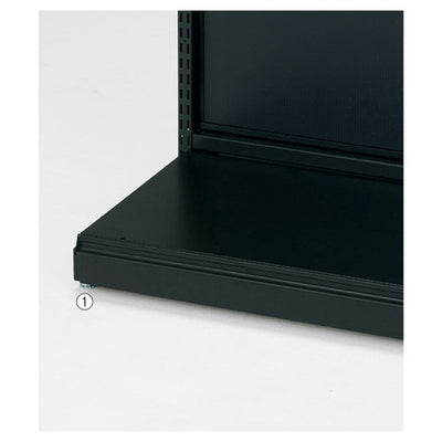 店舗用品システム什器幕板付きステージW90cmブラック/BR50用D40cmの商品画像