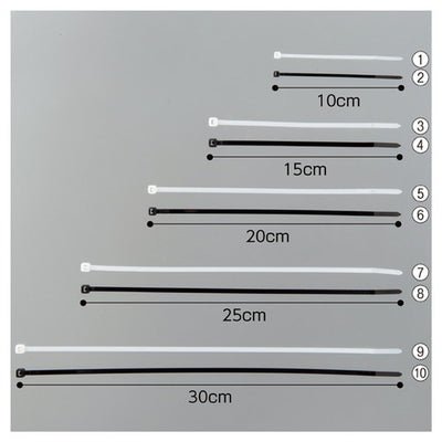 店舗用品店舗運営用品結束バンドロックタイL30cm乳白色【100本】の商品画像