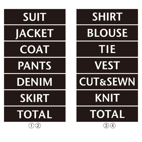 店舗用品販促用品英字マグネットシート服飾雑貨ゴールドの商品画像