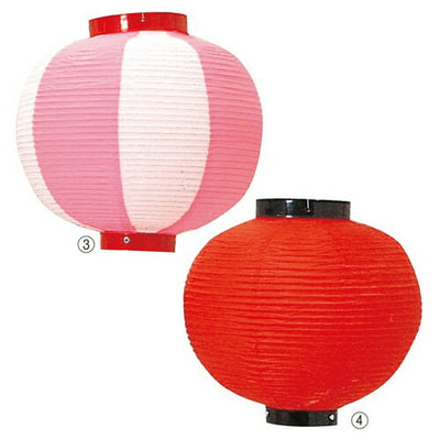 店舗用品販促用品ちょうちん尺丸ピンク/白の商品画像