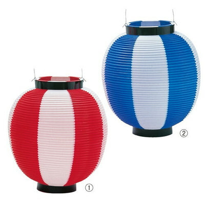 店舗用品販促用品ちょうちんブルー/白の商品画像