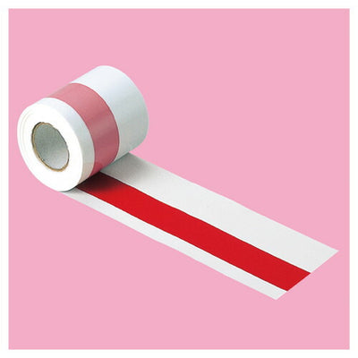 店舗用品販促用品ビニール製紅白テープ紅白テープの商品画像