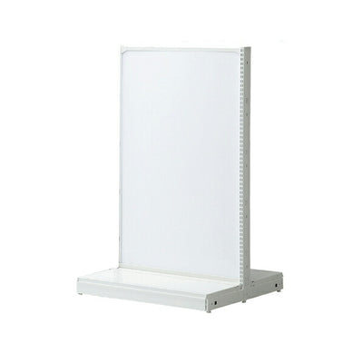 店舗用品システム什器KZ両面ボードタイプW120cm連結タイプホワイトH120cmの商品画像