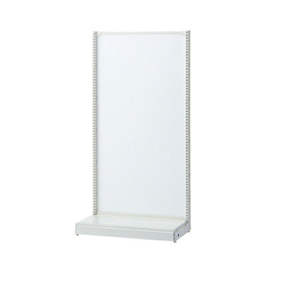 店舗用品システム什器KZ片面ボードタイプW90cm本体ホワイトH120cmの商品画像