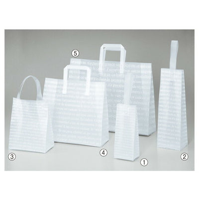 店舗用品ラッピング用品フロストバッグ(ハンドル付き)9×6.5×22cmの商品画像