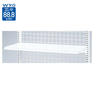 店舗用品システム什器スチール棚セット3段可変式KS/KZホワイト用W90cmタイプD50cmの商品画像