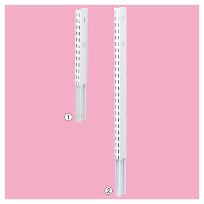 店舗用品システム什器KZ用上部継ぎ柱ホワイトH30cmの商品画像
