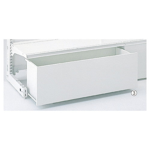 KZ/KS用ストッカーセット W90cm用 ホワイト H8cm (1セット) kp38-28-28-1