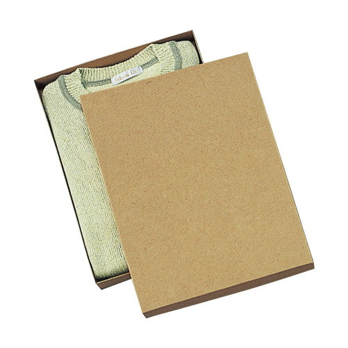 店舗用品ラッピング用品厚紙ギフトケースナチュラル26×35×4.5cmの商品画像