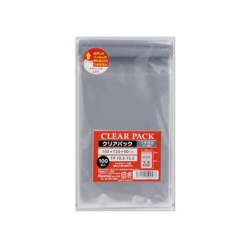 店舗用品ラッピング用品クリアパックOPP透明袋(テープ付き)10.5×15.5cm(はがき)の商品画像