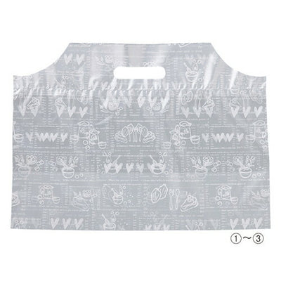 店舗用品ラッピング用品サイドバッグシフォンポリ袋41×28×底マチ16cmの商品画像