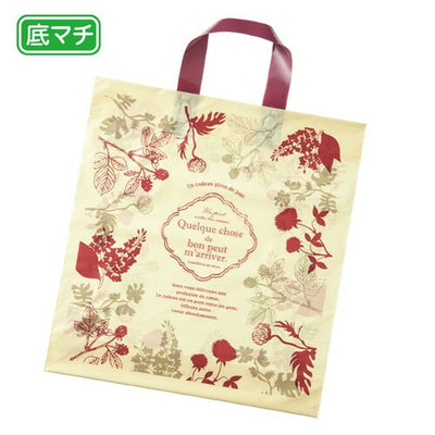 店舗用品ラッピング用品ハンドル付きポリ袋モダンリラックス43×38×底マチ10cmの商品画像