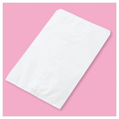 店舗用品ラッピング用品無地純白ベロ付き平袋9.5×14cmの商品画像