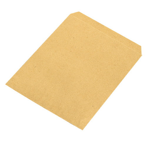 店舗用品ラッピング用品茶無地ベロ付き平袋25×33cmの商品画像