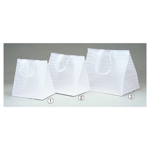 店舗用品ラッピング用品フロストバッグマチ幅ワイドタイプ27×21×28cmの商品画像