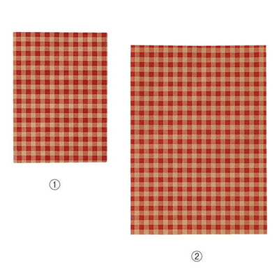 店舗用品ラッピング用品ギンガムチェックレッド平袋8×11cmの商品画像